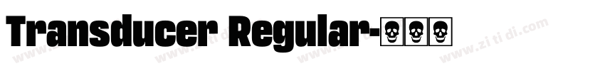 Transducer Regular字体转换